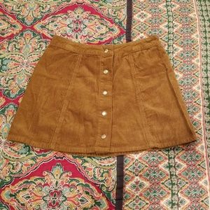 Button down mini skirt